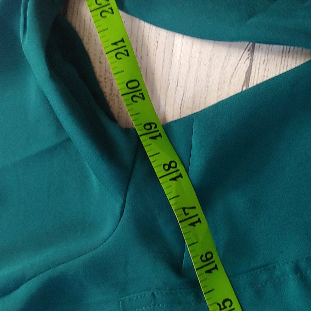 NWT MAURICES TEAL BUTTON DOWN - Picture 9 of 10
